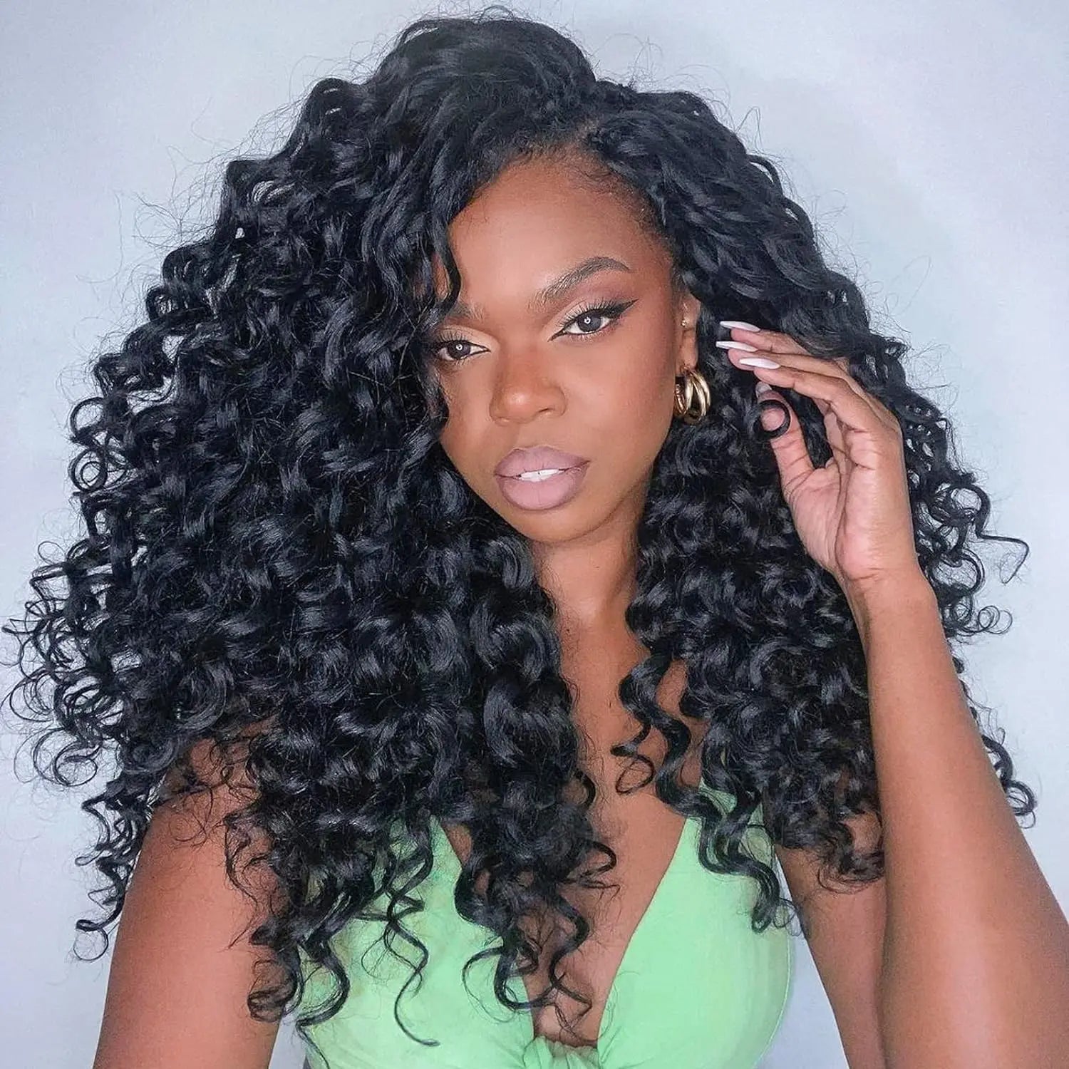 ( US ONLY) FAST SHIPPING OC | Toyotress® Ocean Wave Crochet Hair - 8 Packs Short Curly Water Wave Deep Twist Wavy Braids For Black Women Synthetic Braiding Hair Extensions Toyotress